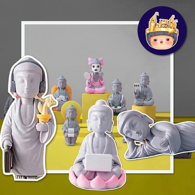 🔥1 กล่องเล็ก🌈Fo了U AMITOFO Cute buddhist พร้อมส่งในไทย🔥 ของแท้ มีหน้าร้าน💛