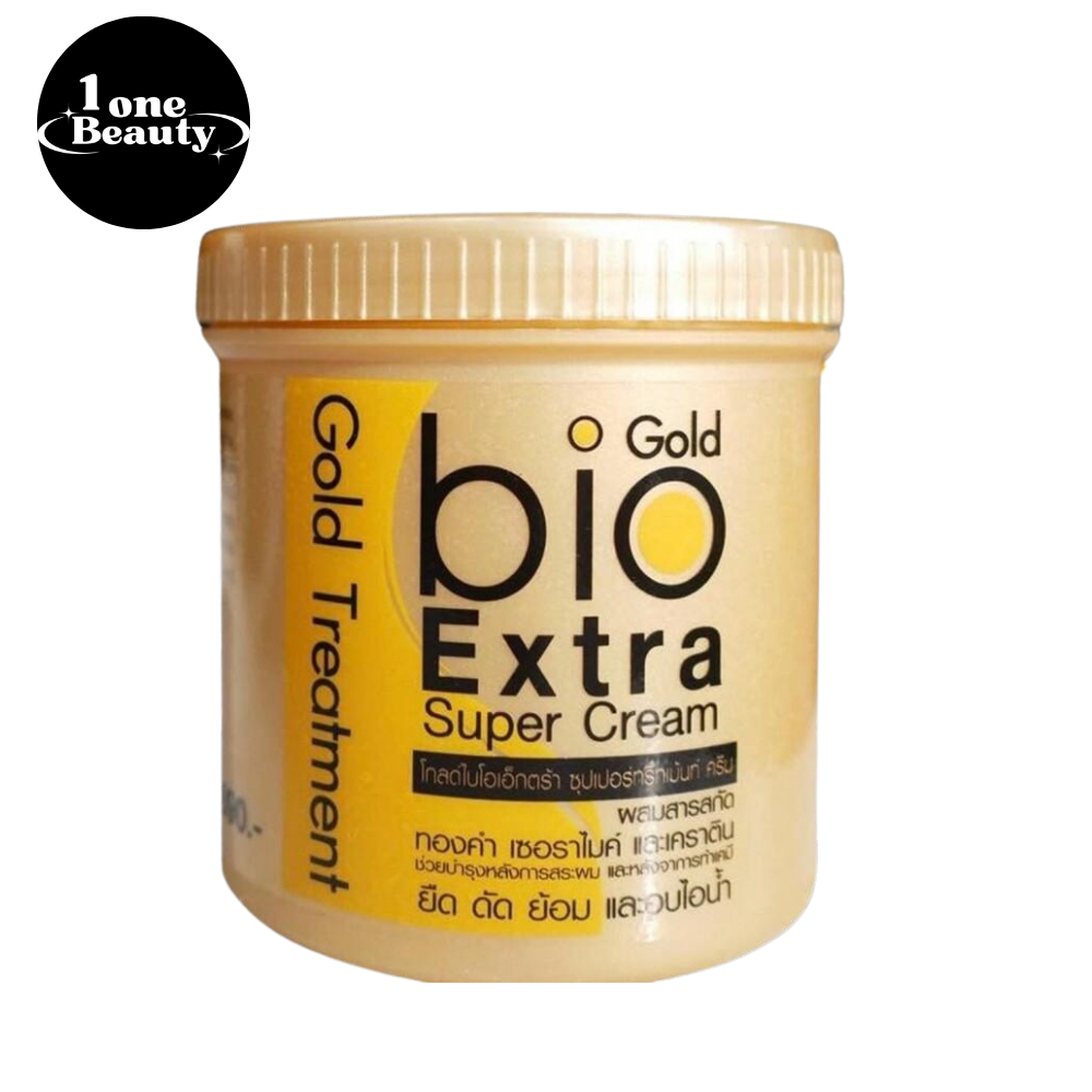 ของแท้ ทรีทเม้นท์ ไบโอสูตรทองคำ Bio Extra Super Cream MARTINA 500ml. ฟื้นฟูผมเสีย ผมพังจากการทำสี