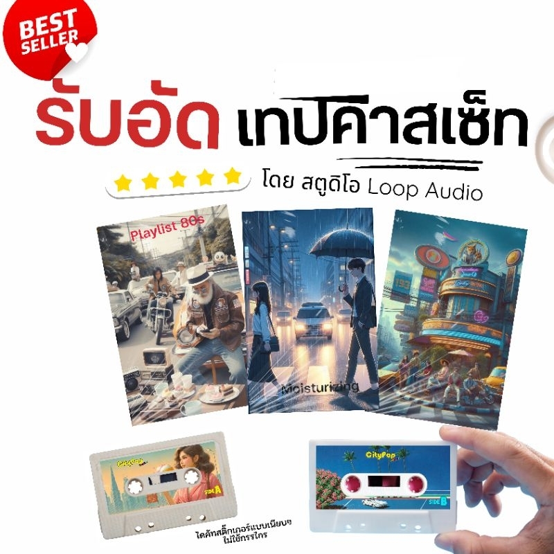 อัดเทปเพลง รับอัดเทปคาสเซ็ทเพลง Loop Audio