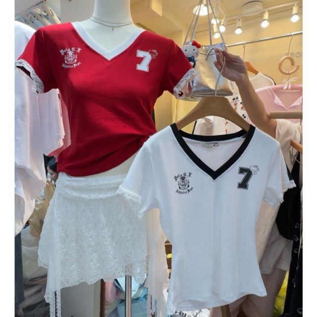 [P402] : เสื้อยืดแขนสั้นสกรีนลาย Kitty