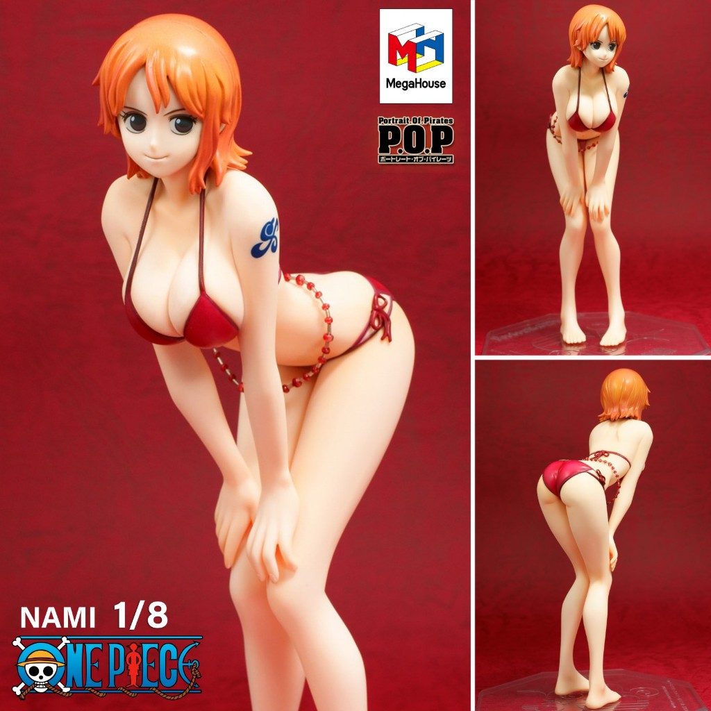 งานแท้ แมวเงิน MegaHouse Portrait Of Pirates Excellent Model One Piece วันพีซ Nami นามิ 1/8 Bikini R