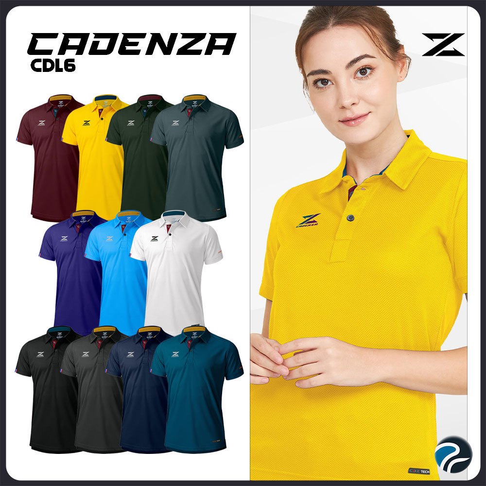 เสื้อโปโลคาเดนซ่า CADENZA CDL-6 (CDL-17) รุ่น SMART POLO ผ้า CDZ-TECH ของแท้100%