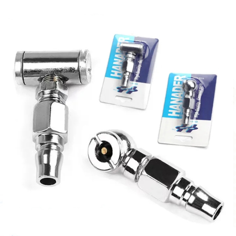 หัวเติมลมยางรถยนต์ รถจักรยานยนต์ หัวเติมลมยางรถยนต์พร้อมข้อต่อสวมเร็ว