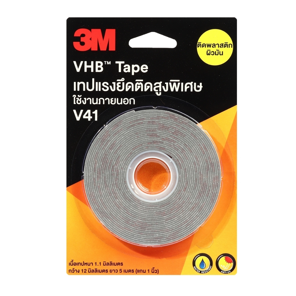 3M เทปกาวสองหน้า เทปแรงยึดติดสูง VHB 12มม.X5ม.