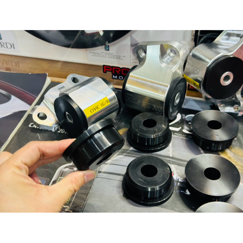 Hasport ลูกยางแท่นเครื่อง honda series D B15 B16 K20 K24 บูท ยางแท่นเครื่อง rubber engine mounting ราคาต่อคู่ ราคา ถูกที่สุด ดีลบีเคเค แกลเลอรีภาพที่ 4