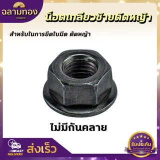น็อตใบมีดตัดหญ้า น็อตหัวเกียร์ น็อตเกลียวซ้าย น๊อตเกลียวซ้าย เบอร์ 17 , 19 เครื่องตัดหญ้า 260, 328, 411, GX35, UT31