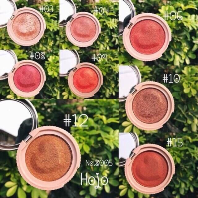 HOJO SMOOTH TEXTURE EYE SHADOW No.8005 อายแชโดว์รูปหัวใจ ตลับสีทอง หรูหราสง่างาม ดุจเจ้าหญิงนะคะ