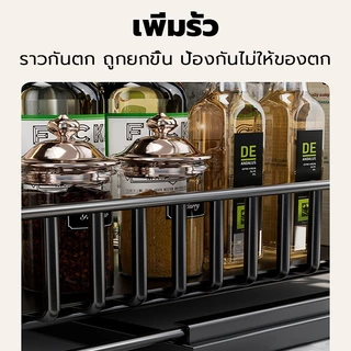ชั้นเก็บของ มีลิ้นชักในตัว สแตนเลส ชั้นวางของใต้ซิงค์ ตะกร้าคู่ ชั้นวางของใต้อ่างล้างจาน