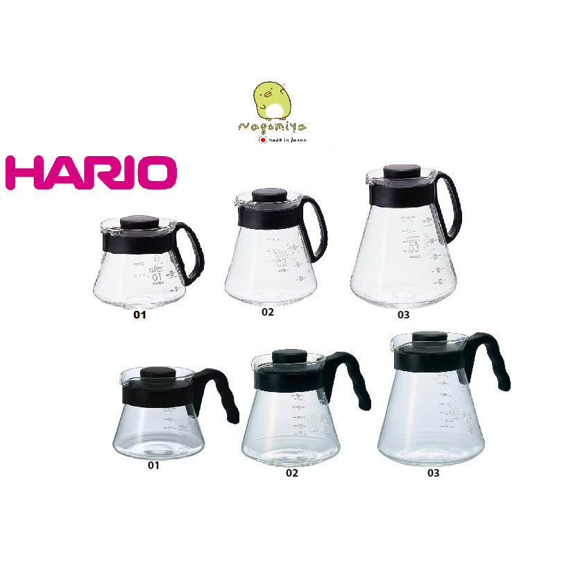 HARIO V60 450-1000ml เหยือกดริปกาแฟ (แท้จากญี่ปุ่น) HARIO V60 Coffee Server 450-1000ml เหยือกเสิร์ฟกาแฟ Range Server XVD