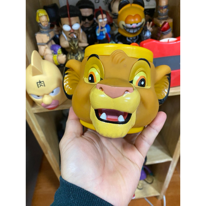 ของเล่น ของสะสม แก้วน้ำ Vintage  Lion King Mug 1992 ราคา 500บาท