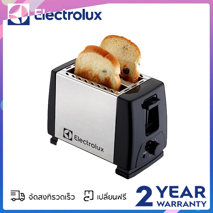 Electrolux เครื่องปิ้งขนมปังสแตนเลส เครื่องปิ้งขนมปัง เครื่องปิ้งขนมปัง เครื่องปิ้งขนมปังแซนวิช เครื่องอาหารเช้า