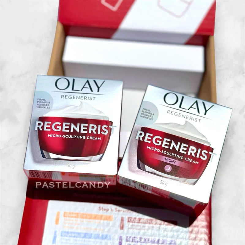 SALE🔥แท้💯% [คู่] OLAY Regenerist Micro Sculpting Day Cream + Night Cream ครีมลดเลือนริ้วรอย สกินแคร์ niacinamide thumbnail 5