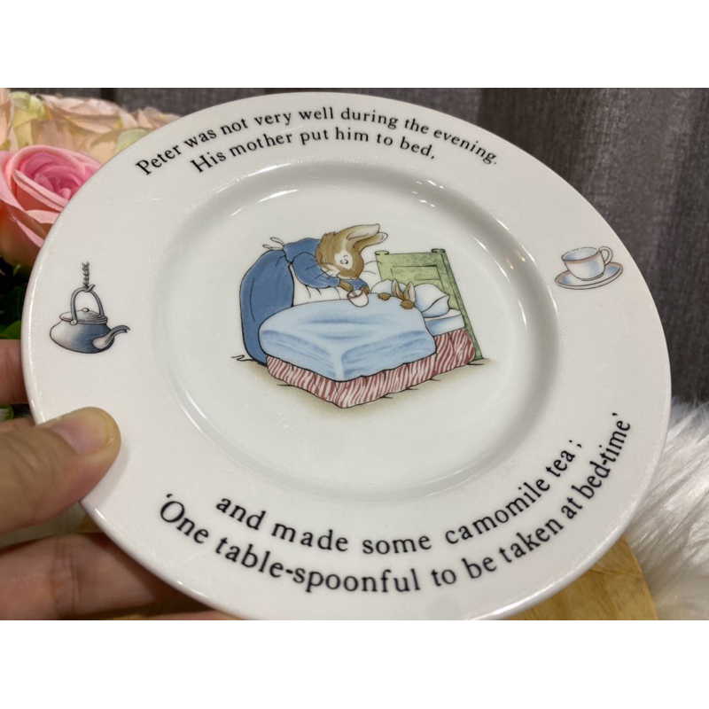 จาน PETER RABBITค่าย WEDWOOD Made in ENGLAND 🏴󠁧󠁢󠁥󠁮󠁧󠁿  หนา น่ารัก น่าสะสม✅