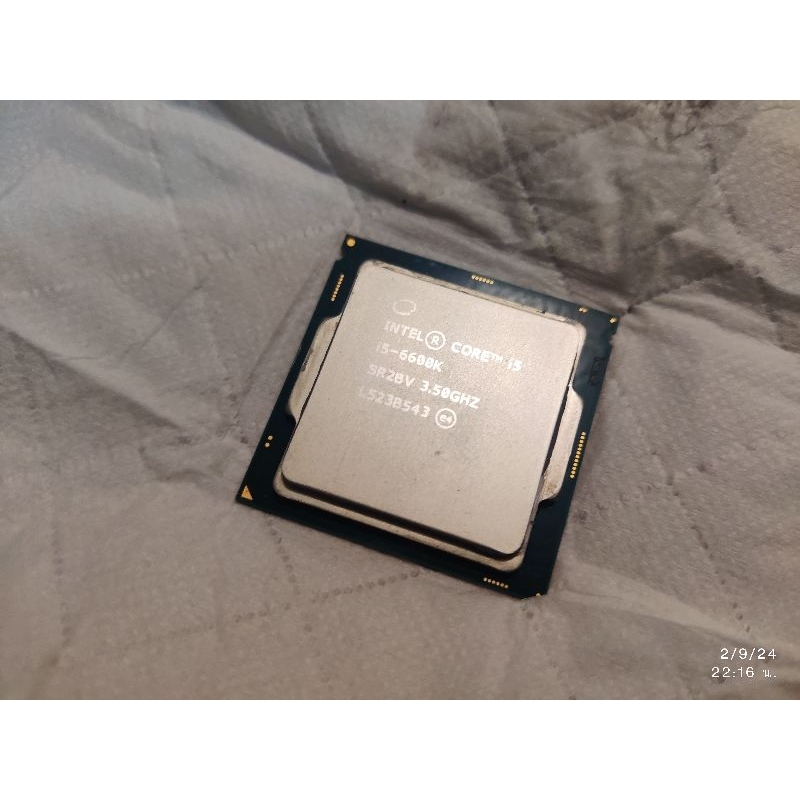 🔥 CPU มือสอง Intel Core i5-6600K Gen 6 ความเร็ว 3.5GHz/3.9GHz รองรับ OC สภาพดี 💻