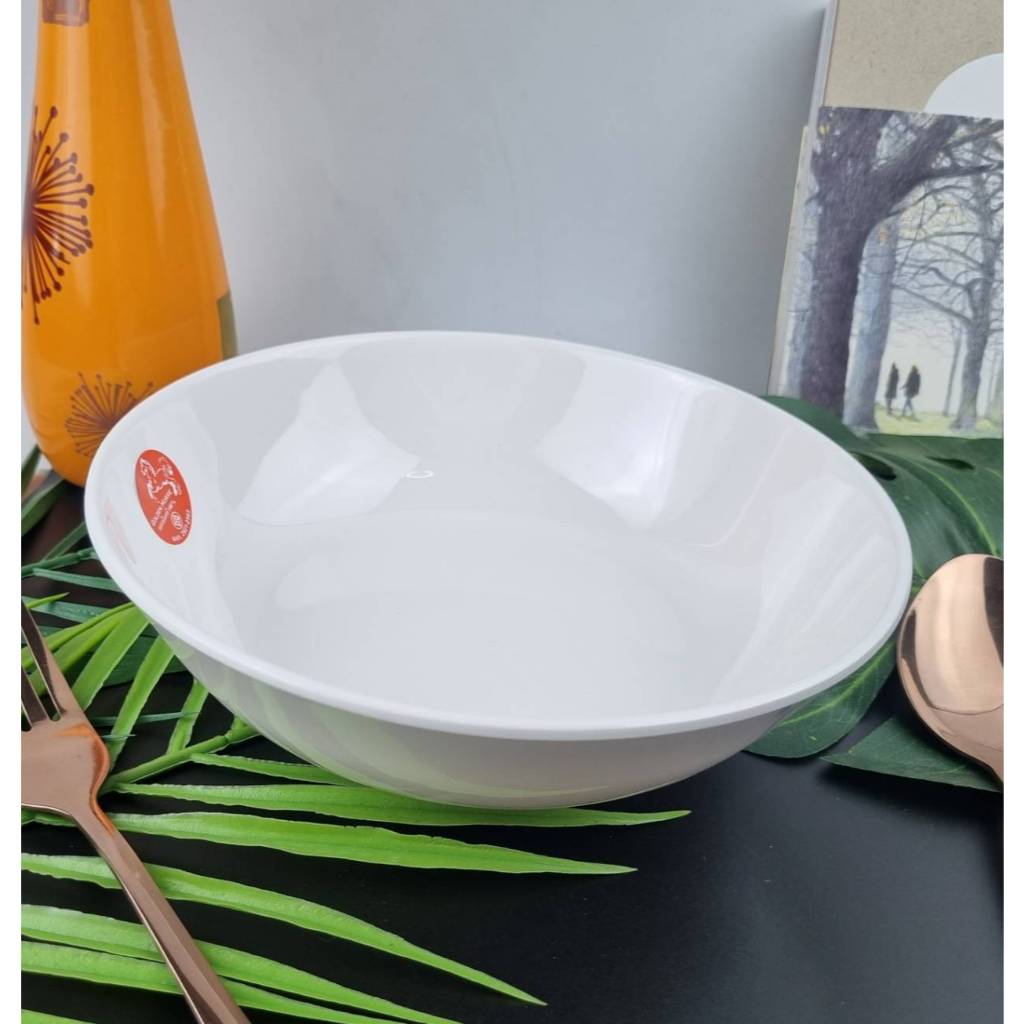 ชามมลามีน สีขาวครีม ชุด6ใบ - รูปที่ 3