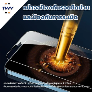 TWY ฟิล์มกระจก กันมอง กันเสือก แบบใส เต็มจอ for iphone 16 16pro 16plus 16promax 15 14 13 plus pro Max 12 11 pro max Xr