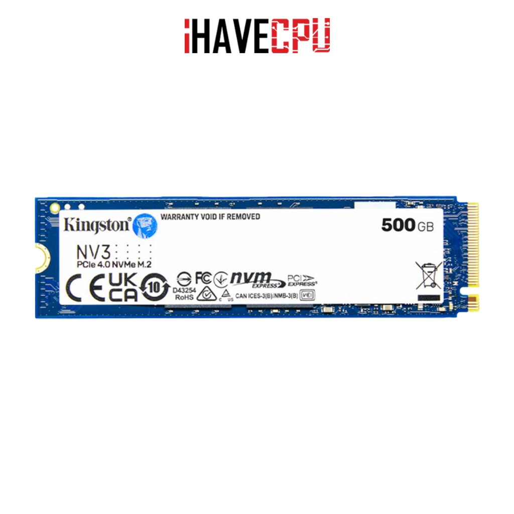 iHAVECPU M.2 (เอสเอสดี) KINGSTON NV3 500GB PCIe 4/NVMe M.2 2280 (SNV3S/500G)