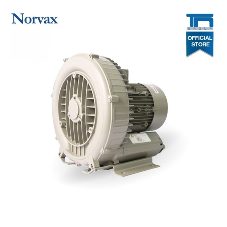เครื่องเติมอากาศบ่อปลา กุ้ง เครื่องเติม-ดูดอากาศ Ring Blower NORVAX รุ่น NVS-150 2สาย 1.5kW. 2P  220V. ท่อ 2 นิ้ว
