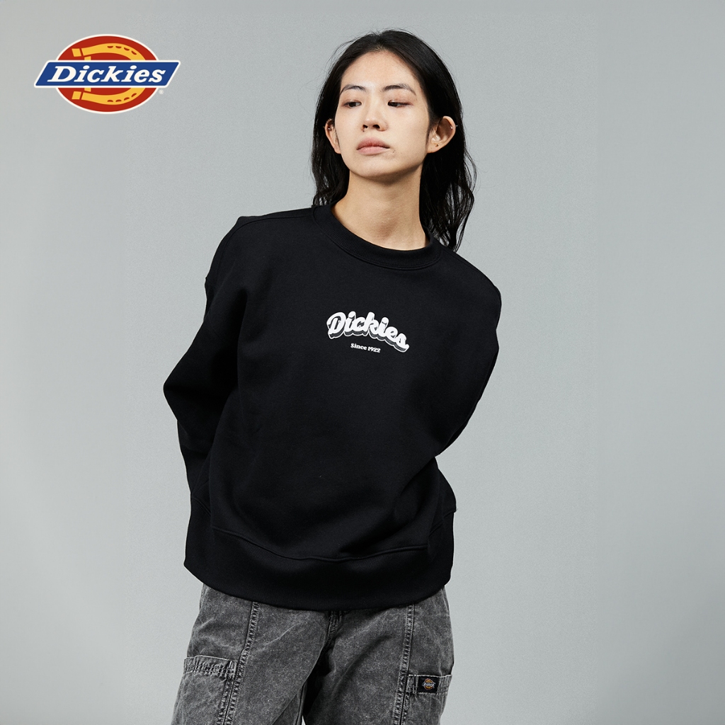 DICKIES WOMENS SWEATSHIRTS - BLACK เสื้อสเวตเชิ้ต เสื้อกันหนาว เสื้อแขนยาว ผู้หญิง