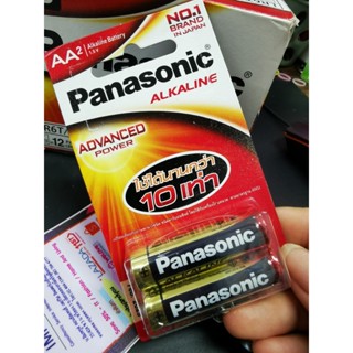 Panasonic AA - LR6 ถ่านอัลคาไลน์ แบตเตอร์รี่ Batt - แพค 2 ก้…