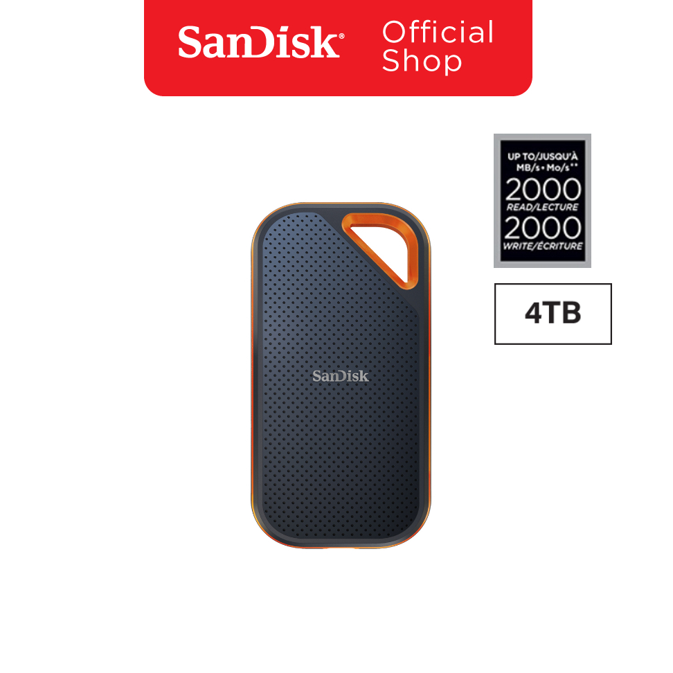 SanDisk Extreme Pro V2 Portable SSD 4TB(SDSSDE81-4T00-G25)