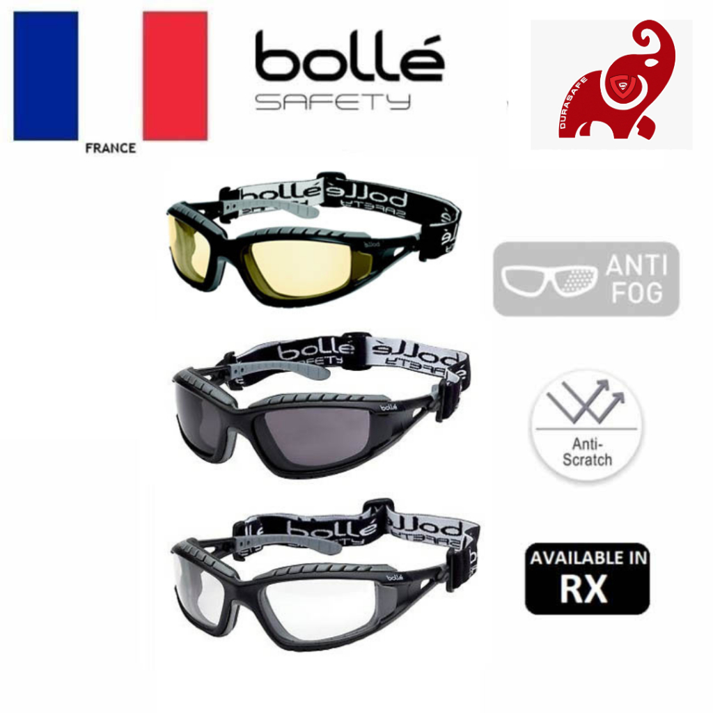 BOLLE Tracker 2 Safety Glasses Anti-Scratch/Anti-Fog Len