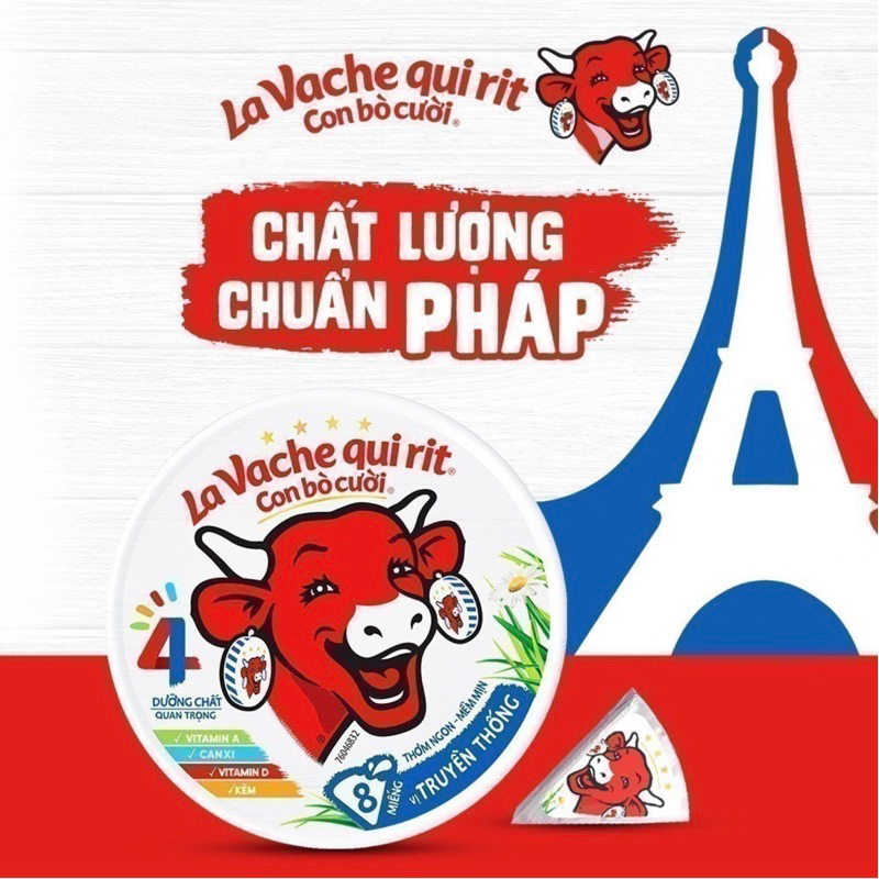 ซื้อ ชีสวัวแดง ขนาด 8 ชิ้น ที่เดียวในไทย!! ชีสวัวหัวเราะ The Laughing cow cheese นำเข้าจากประเทศเวียดนาม