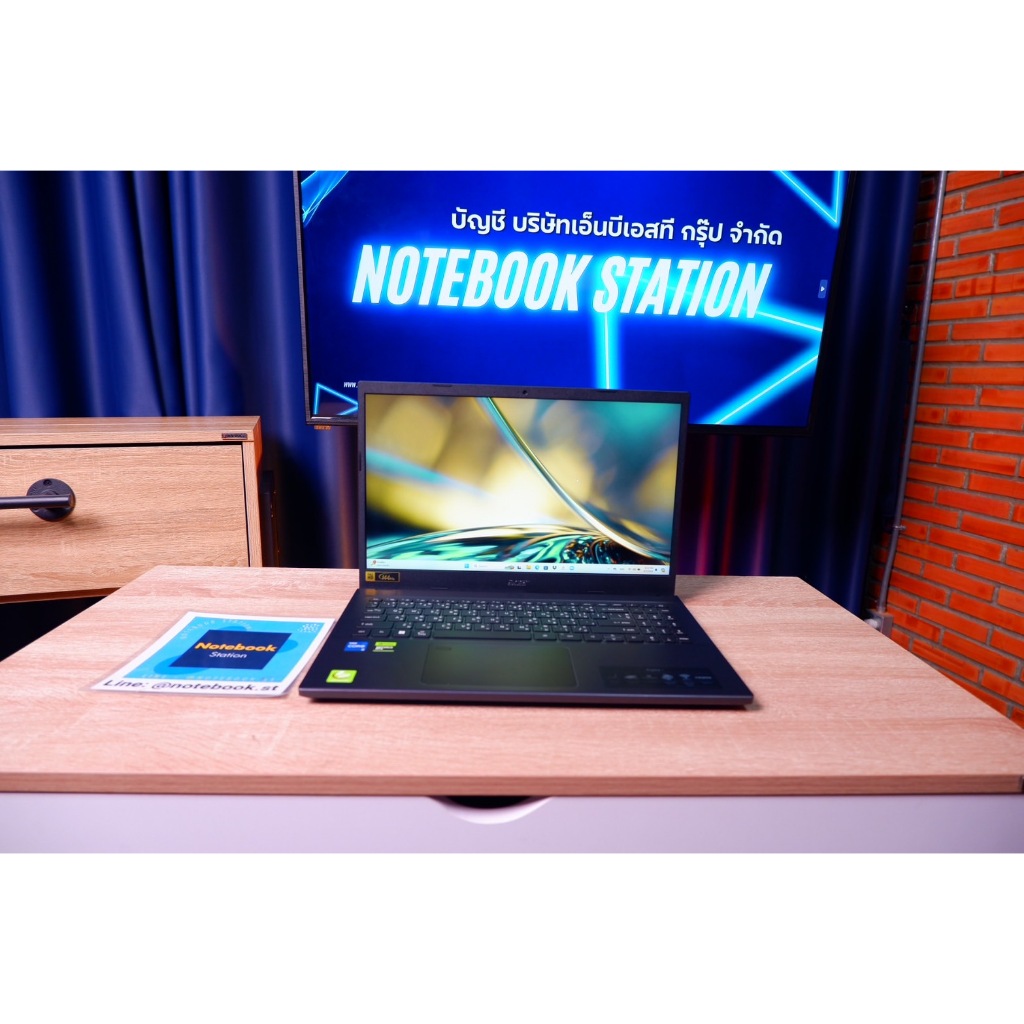Acer Aspire7 i5-12450H RTX2050(4BG) RAM8 SSD512 จอ15.6 144Hz FHD สเปคสูง ดีไซน์บางเบาดูทันสมัย พร้อม