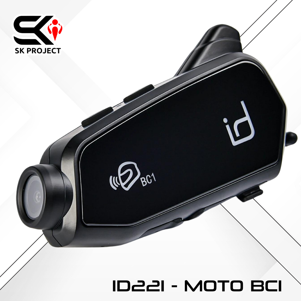 บลูทูธติดหมวกกันน็อคพร้อมกล้อง ID221 - MOTO BC1 [รับประกัน 1ปี] SK Project