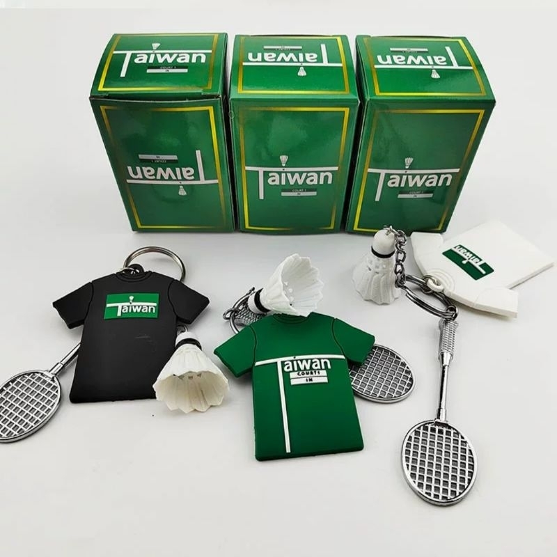 🛒(พร้อมส่ง) พวงกุญแจ Taiwan Badminton racket Keychian