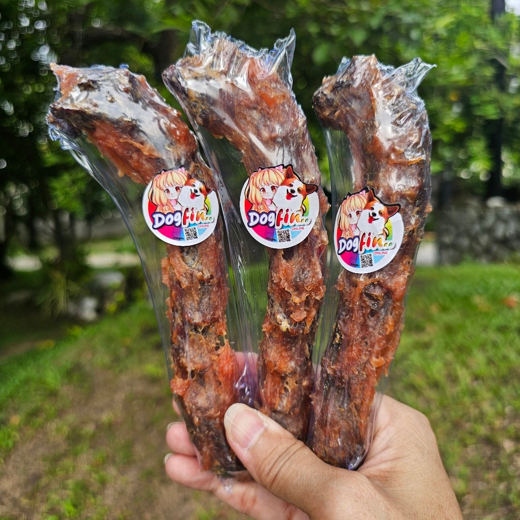 Dogfin (ด็อกฟิน)  Duck Neck คอเป็ดอบแห้ง ขัดฟันสุนัข สำหรับน้องหมาทุกสายพันธุ์