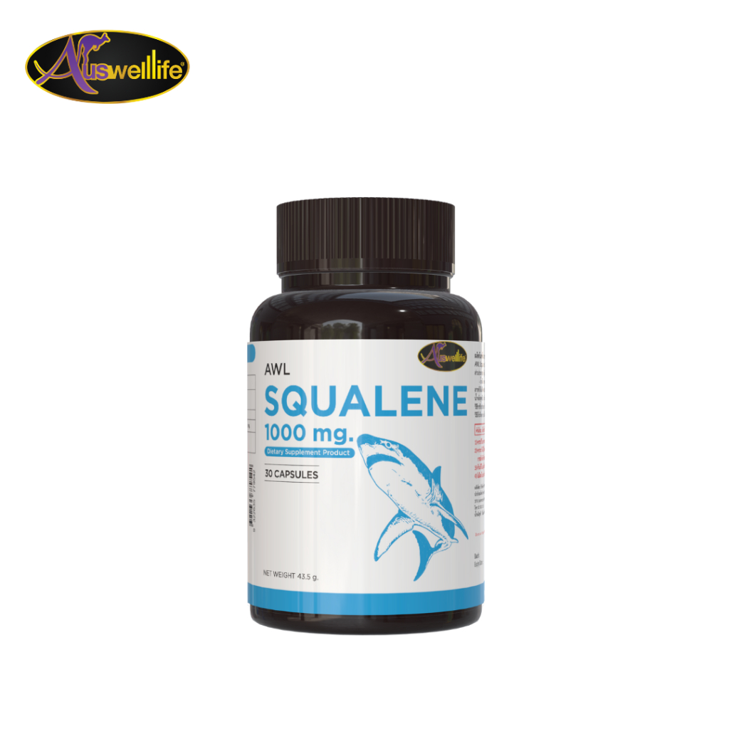 AWL SQUALENE สารสกัดจากน้ำมันฉลาม 1,000 มิลลิกรัม  1กระปุก 30 แคปซูล ราคา 690 บาท