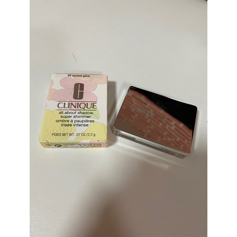 อายแชโดว์ All About Shadow Super Shimmer ยี่ห้อ CLINIQUE สี 01 Sunset glow