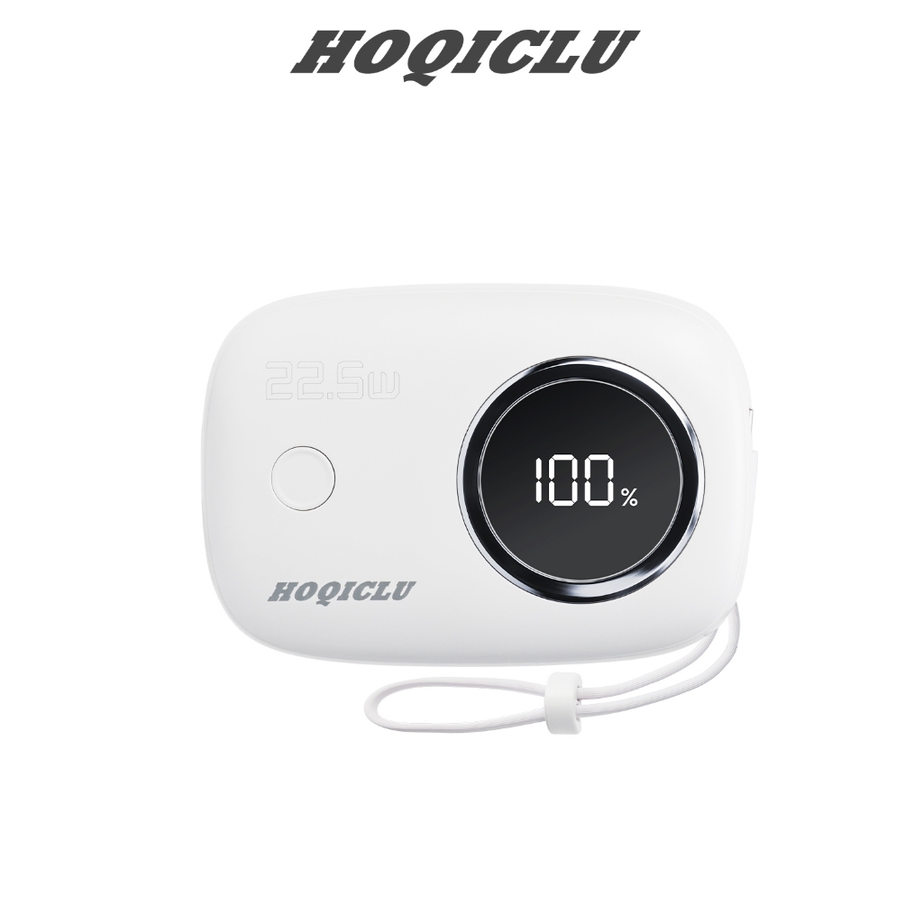 HOQICLU แบตสำรอง 10000mAh ชาร์จเร็ว พาวเวอร์แบงค์ มินิ พกพา เครื่องชาร์จสำรองหลายพอร์ต 22.5W
