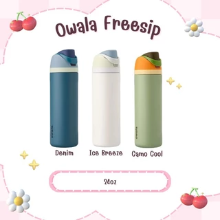 (พร้อมส่ง ของแท้100%นำเข้า🇺🇲) Owala freesip 24oz/32oz/40oz ขวดน้ำเก็บความเย็น