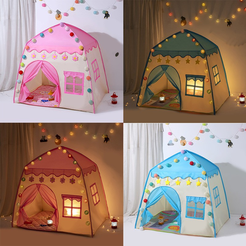 Babypartys บ้านเต็นท์เด็ก B บ้านเด็ก เต็นท์เด็ก บ้านของเล่น บ้านเจ้าหญิง พับเก็บได้ สินค้าพร้อมส่ง