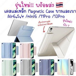 เคสเเม่เหล็ก สำหรับไอแพด New Air 11" M2-M4, New Pro11 ปี24-26 M5 /แอร์5 /air4 10.9"/ mini7,6 / Magnetic Smart Case