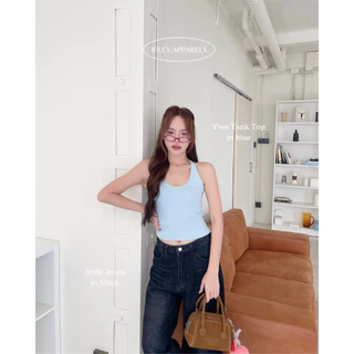 Riley.apparels - Yves tank top 9109 เสื้อกล้ามฟีลคล้องคอ