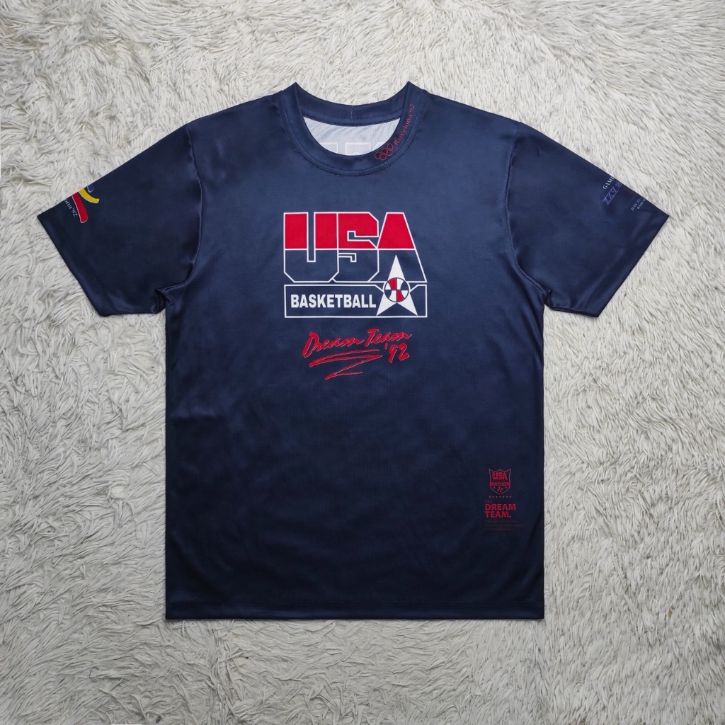 เสื้อยืด เสื้อแขนสั้น USA DREAM TEAM NAVY มีไซซ์ใหญ่