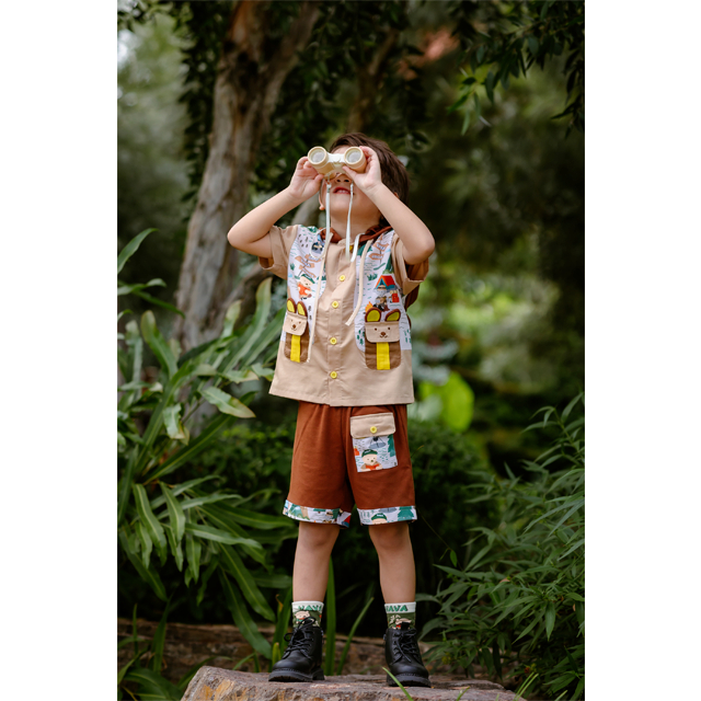 Thelandofvava LOOK4 VNYI1126 ชุดเซ็ตเด็กชาย Junior Wanderer ลิขสิทธิ์แท้จาก vava