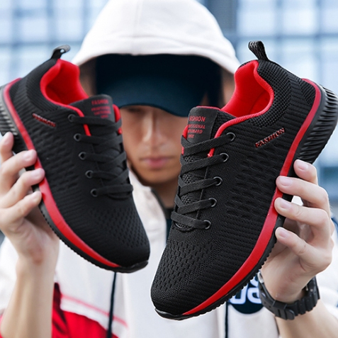 รองเท้าผู้ชาย Breathable Mesh Athleisure รองเท้าวิ่ง รองเท้าผ้าใบผู้ชาย 39-46 จัดส่งจากประเทศไทย
