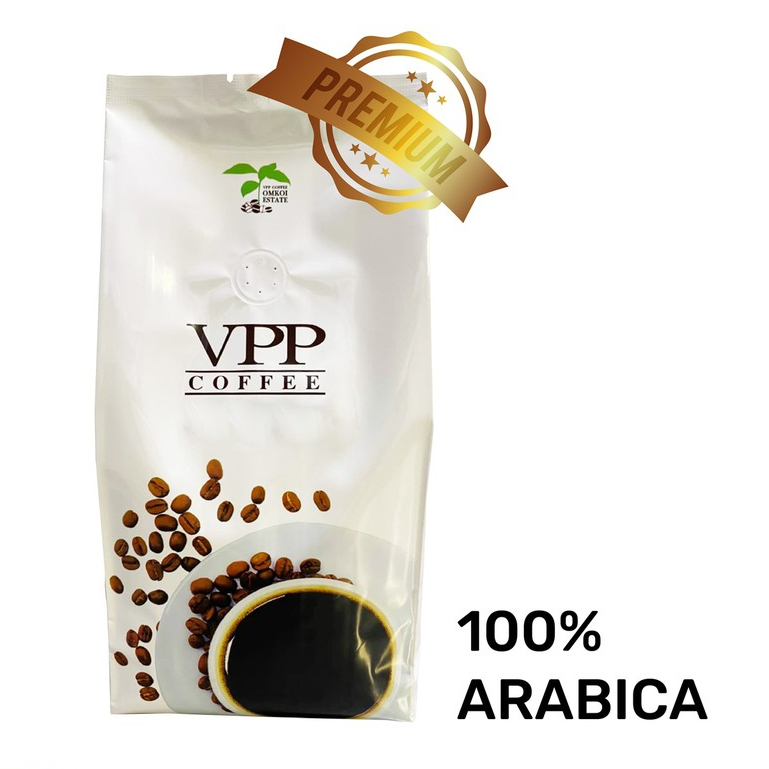 VPP กาแฟคั่ว French roasted-special Blend ชนิดเม็ด 500 กรัม