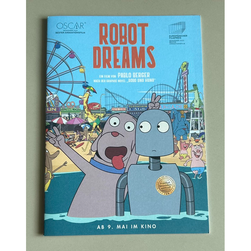 Handbill แบบสมุดภาพ หนัง “Robot Dreams”พร้อมโปสการ์ด 3 มิติ จากประเทศเยอรมัน ของหายาก ราคา 199 บาท