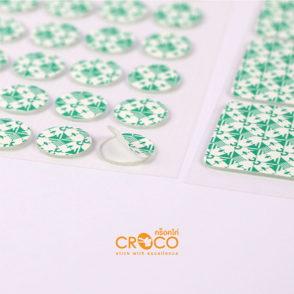 CROCO เจลกาวนาโนวงกลม หนา 1มม.