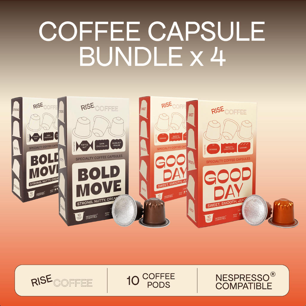 RISE COFFEE เซตกาแฟแคปซูล Coffee Capsule สำหรับเครื่อง Nespresso