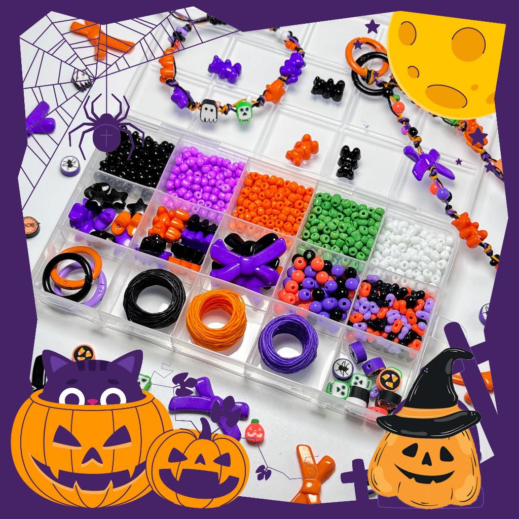 ลูกปัดฮาโลวีน จี้ลูกปัดฮาโลวีน halloween DIY
