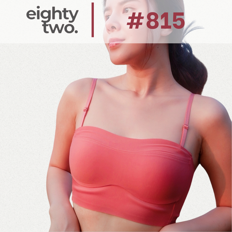 Larisa บราสายสปาเก็ตตี้ ถอดสายเป็นเกาะอก บราไร้โครง ฟองน้ำบาง ใส่สบาย ไซส์ 32-38 (#815)