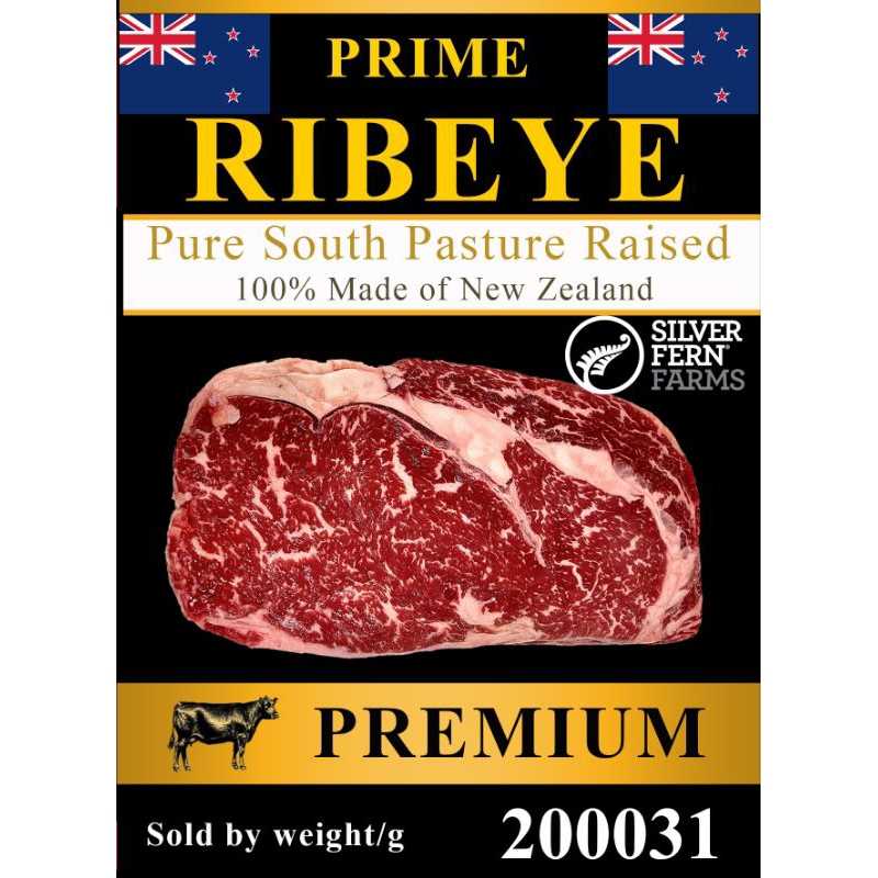 NZ Silver Ferns Beef PRIME Ribeye approx 320g เนื้อไพร์มริบอาย 320g