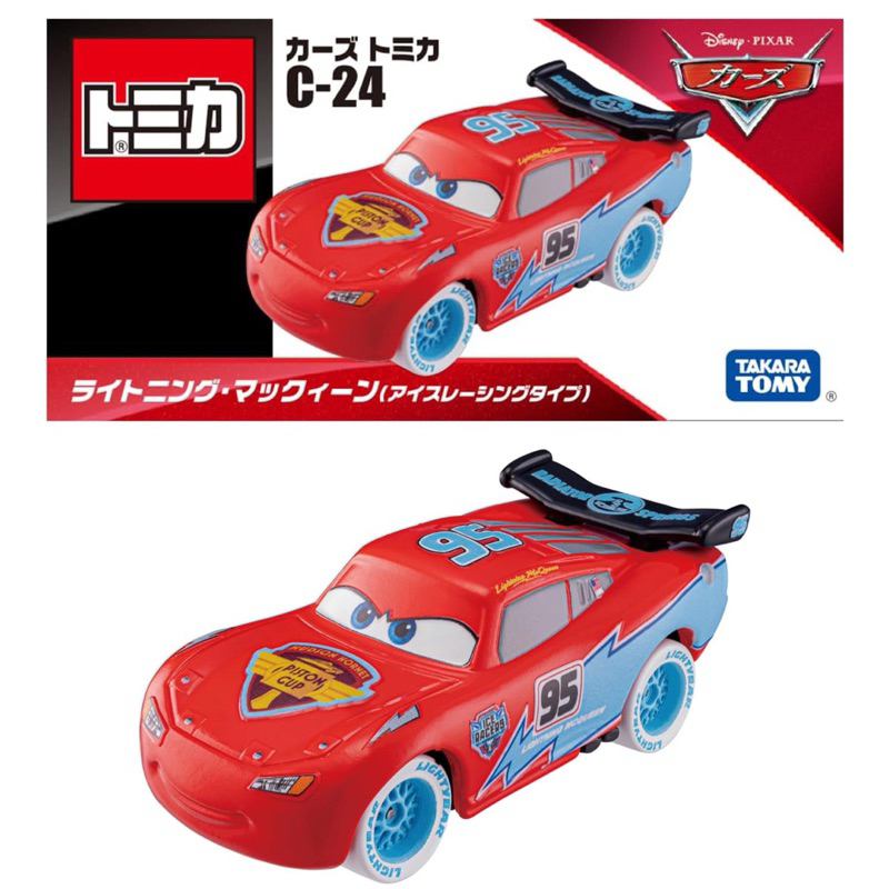 แท้ 100% จากญี่ปุ่น โมเดล ดิสนีย์ คาร์ Takara Tomy Tomica Disney C-24 Lightning (Ice Racing Type) Mini Car  แท้ใหม่มือ 1