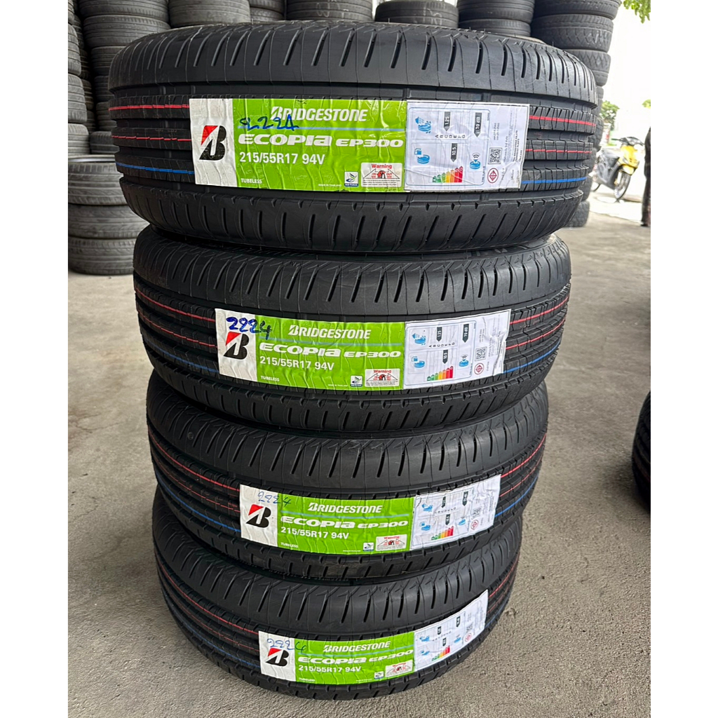 🔴 ยาง "#บริดจสโตน" Bridgestone Ecopia EP300 *** ยางใหม่ ปี 24 *** - 215/55R17